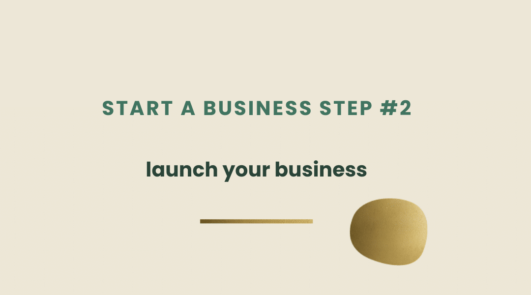 Start a business series. #2 Launch your business